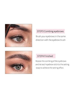 Sokgo Eyebrow Soap, 3D Brows Styling Soap, Transparent Long Lasting Natural Eyebrow Wax Eyebrow Gel (2PCS)  - Image 5