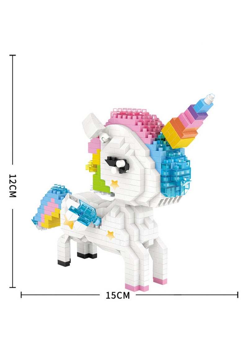 Loquat 640pcs Colorful Horse Model Set Building Blocks Leisure Decompression Assembly Toys Children Adult Home Decorations - Image 2