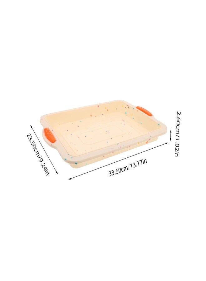 SHOWERORO Non-stick Silicone Square Baking Pan Mold for Brownies and Cakes Flexible Silicone Bakeware for Home Baking and Easy to Square Cake Dish - Image 2