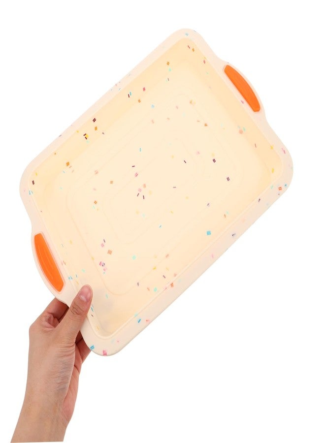 SHOWERORO Non-stick Silicone Square Baking Pan Mold for Brownies and Cakes Flexible Silicone Bakeware for Home Baking and Easy to Square Cake Dish - Image 4