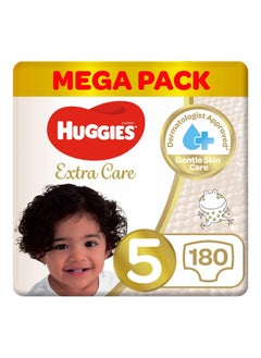 Huggies Extra Care Tape Stye Diapers, 180 Pieces Mega Pack, Size 5, 12-22kg - 12h Protection, Dermatologist Approved, Breathable - pzsku/ZA6DB16FBCCCEE9B719A4Z/45/_/1740859739/a4ee1756-4e23-4d88-8d4e-38c46f1768bf