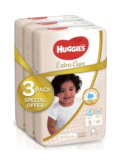 Huggies Extra Care Tape Stye Diapers, 180 Pieces Mega Pack, Size 5, 12-22kg - 12h Protection, Dermatologist Approved, Breathable - pzsku/ZA6DB16FBCCCEE9B719A4Z/45/_/1740859749/3072cb37-925a-42d1-bea2-c743c07ee7e7