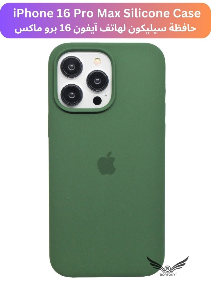 BORTONY iPhone 16 Pro Max Case Silicone Case Cover Durable and Anti Scratch Shockproof iPhone 16 Pro Max Cover 6.9 inch - Image 1