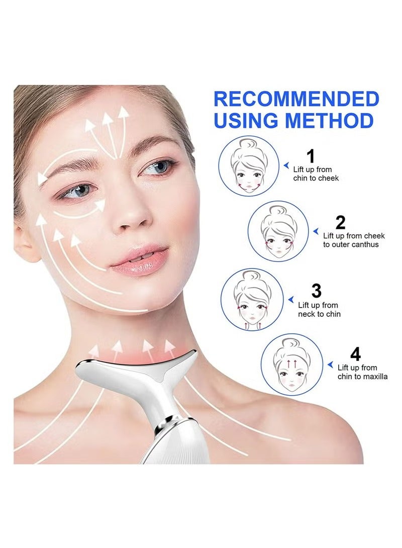 Loquat Firming Wrinkle Removal Device, Neck Face Lifting Tighten Massager, LED Photon Therapy Anti Wrinkle Double Chin Remover - Image 3