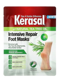 Kerasal Intensive Repair Foot Masks Plus Natural Tea Tree Oil 