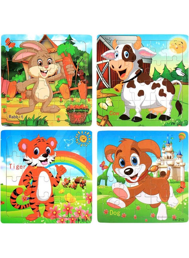 NIBEMINENT 80-Piece Wooden Jigsaw Puzzle Set