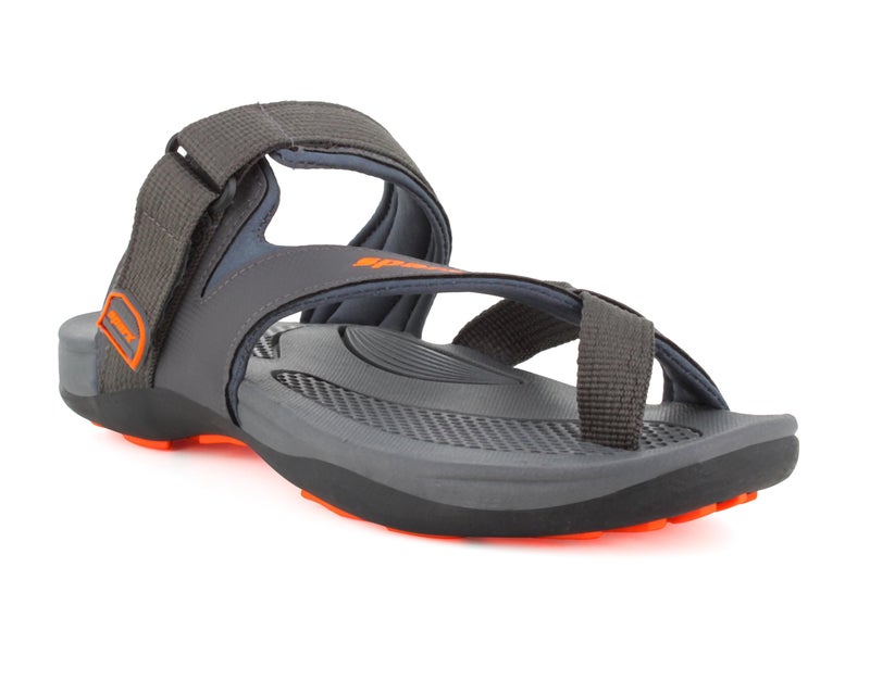 SPARX Men's SF0057G Dark Grey Fluroscent Orange Slippers 7 (SF0057GDGFO0007) - Image 4