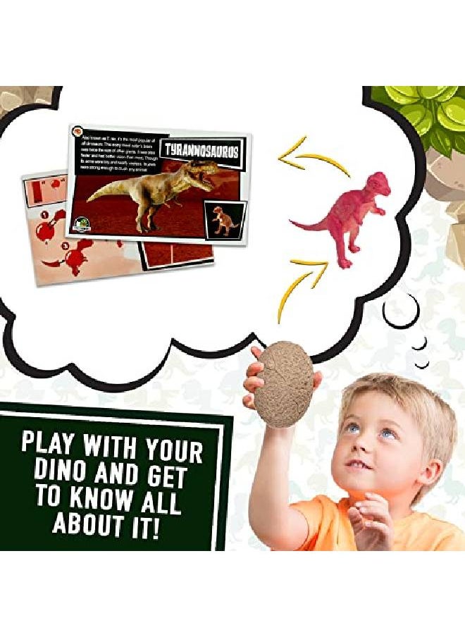 JitteryGit - Dinosaur Toys For Kids Easter Eggs 12 Basket Stuffers Digging Eggs Birthday Party Supplies Stem Activities Toys Best Dinosaur Gifts For Boys And Girls Age 3 4 5 6 7 8 9 10 11+ - Image 1