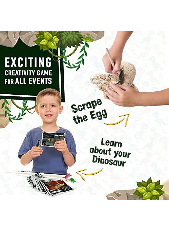 JitteryGit - Dinosaur Toys For Kids Easter Eggs 12 Basket Stuffers Digging Eggs Birthday Party Supplies Stem Activities Toys Best Dinosaur Gifts For Boys And Girls Age 3 4 5 6 7 8 9 10 11+ - Image 1