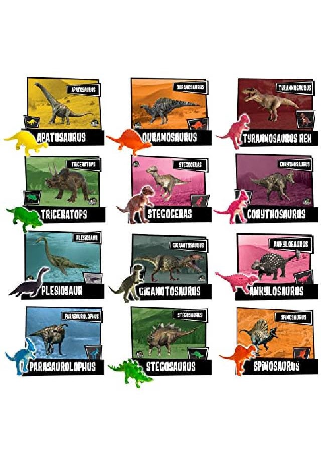 JitteryGit - Dinosaur Toys For Kids Easter Eggs 12 Basket Stuffers Digging Eggs Birthday Party Supplies Stem Activities Toys Best Dinosaur Gifts For Boys And Girls Age 3 4 5 6 7 8 9 10 11+ - Image 1