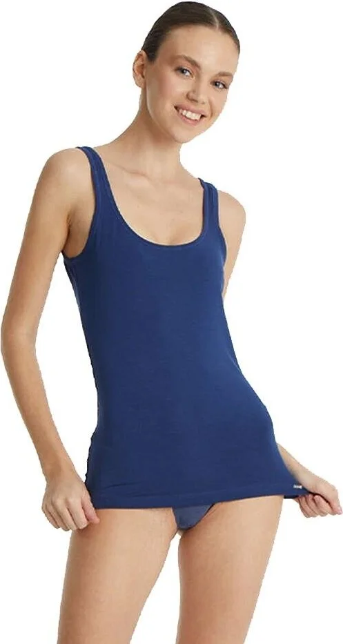 Blackspade Women's Strappy Undershirt Silver 1624