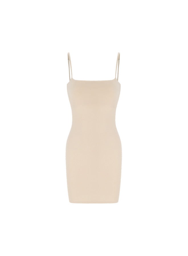 Zara european & American Stretch Bodycon Slip Dress In Solid Colors - Image 2