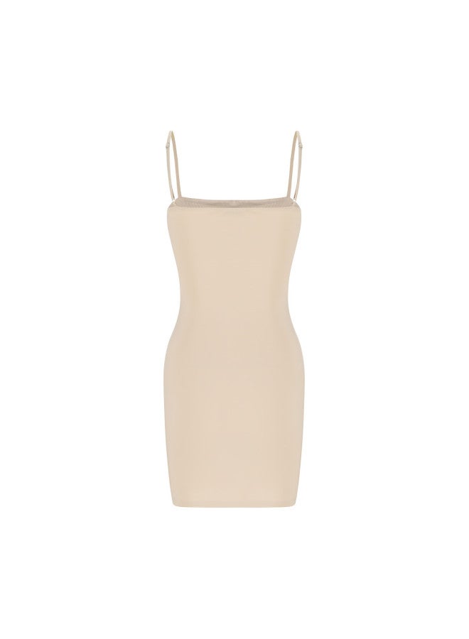 Zara european & American Stretch Bodycon Slip Dress In Solid Colors - Image 3