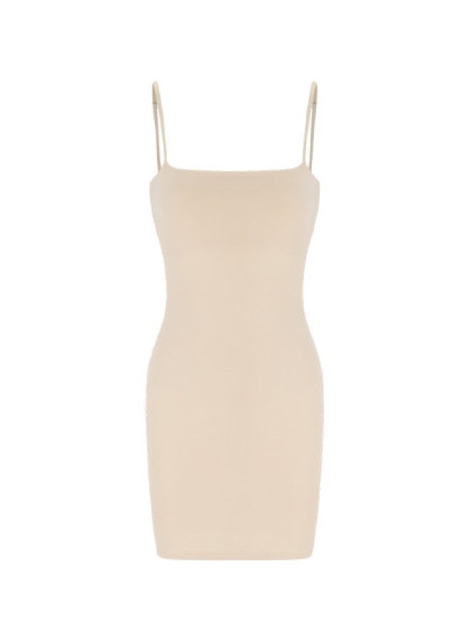 Zara european & American Stretch Bodycon Slip Dress In Solid Colors - Image 1