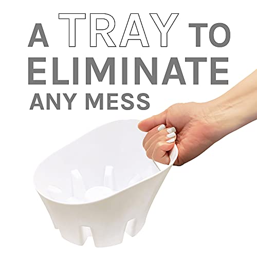 JS Jackson Supplies Universal White Plastic Drip Tray for Toilet Plunger - Image 5