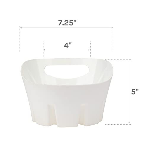JS Jackson Supplies Universal White Plastic Drip Tray for Toilet Plunger - Image 2