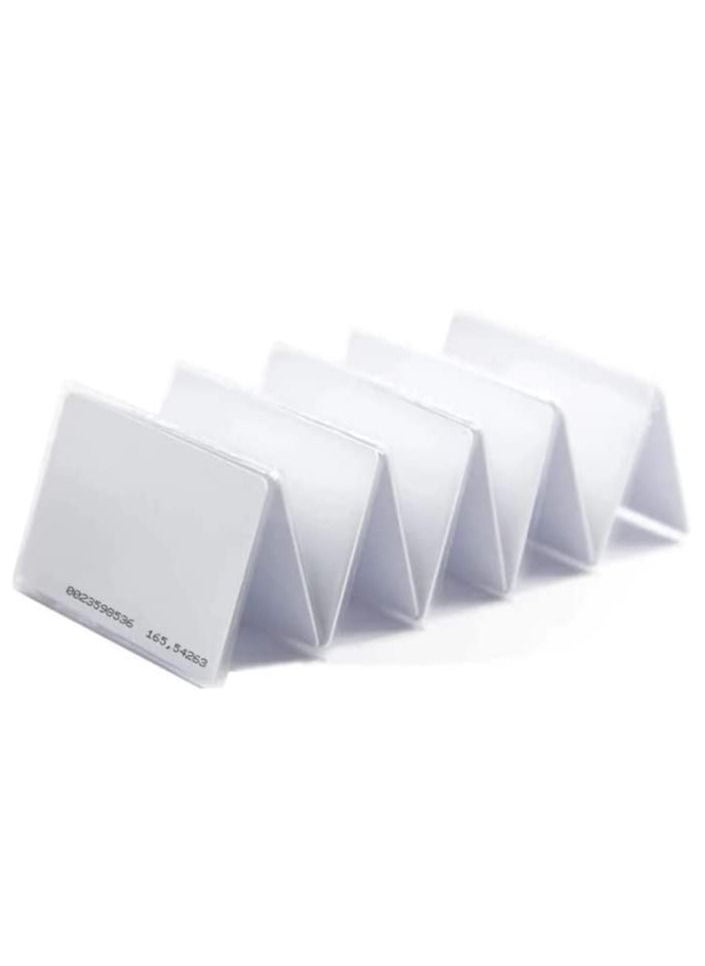 Rubik 125Khz Time Attendance RFID Cards for Employees, Fixed and Unique Number, Non-Writeable Cards (20pcs) 