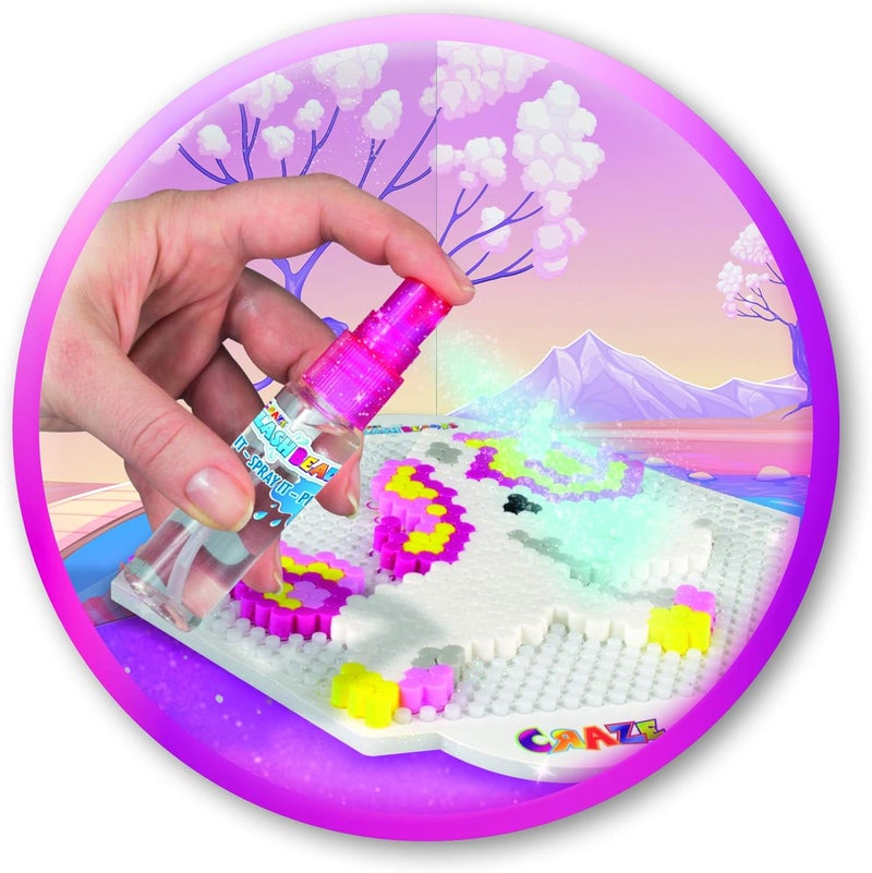 CRAZE SPLASH BEADYS Children's Unicorn Bead Toy, Iron, Water Beads, Hobbies, Crafts, Gluing Beads, Complete Kit + Accessories 58467 - Image 3