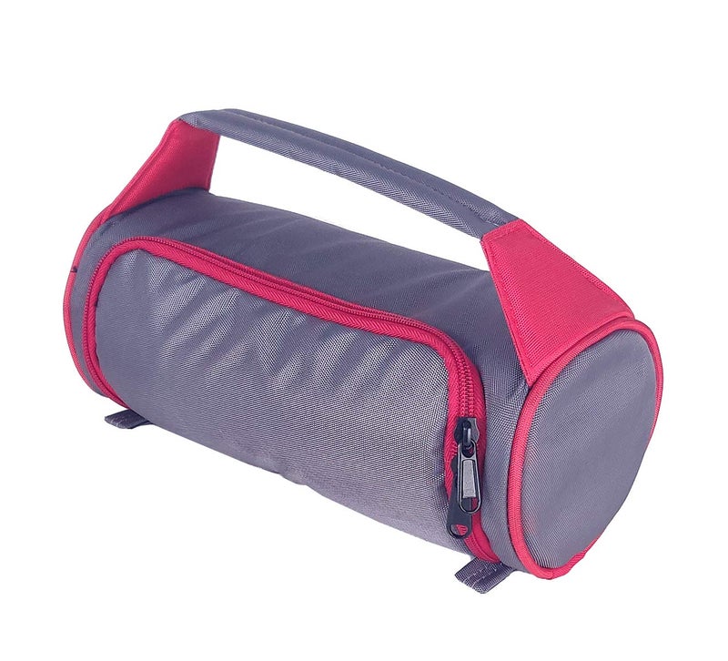 Foonty Polyurethane Daily Use Waterproof Lunch Bag/Tiffin Bag (Grey, FFFLB9006B) - Image 1