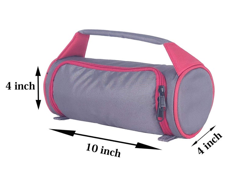 Foonty Polyurethane Daily Use Waterproof Lunch Bag/Tiffin Bag (Grey, FFFLB9006B) - Image 3