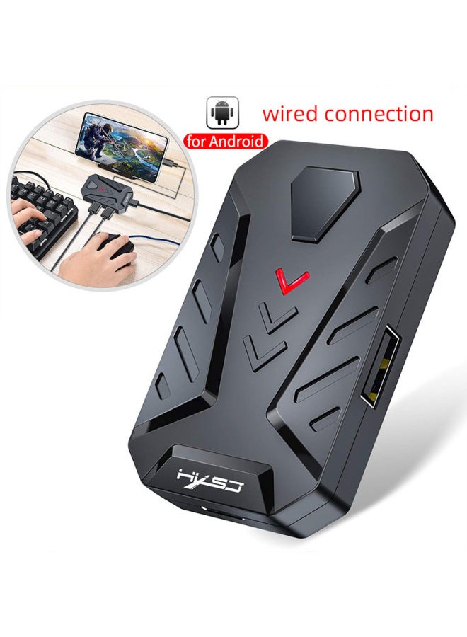 HXSJ Zhuo Version Wired Throne One-handed Keyboard Mouse Set Installed Game Converter Eat Chicken Pressure Gun Manufacturers Spot - Image 3