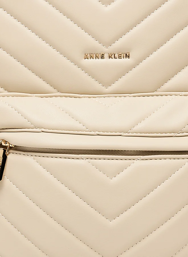 Anne Klein  Logo Detail Quilted Backpack for Women | Best Price UAE