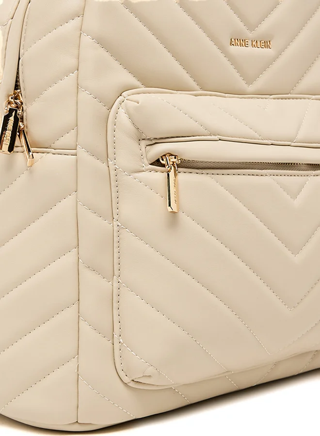 Anne Klein  Logo Detail Quilted Backpack for Women | Best Price UAE