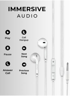 glassology In-ear Headphone 3.5mm Wired Earphone with Microphone Headset Stereo Sound Earphones Compatible with MacBook Pro 2021,iPhone,iPod,iPad,Mac Studio,PS4/ PS5,MP3/4,Android Phone  - Image 3