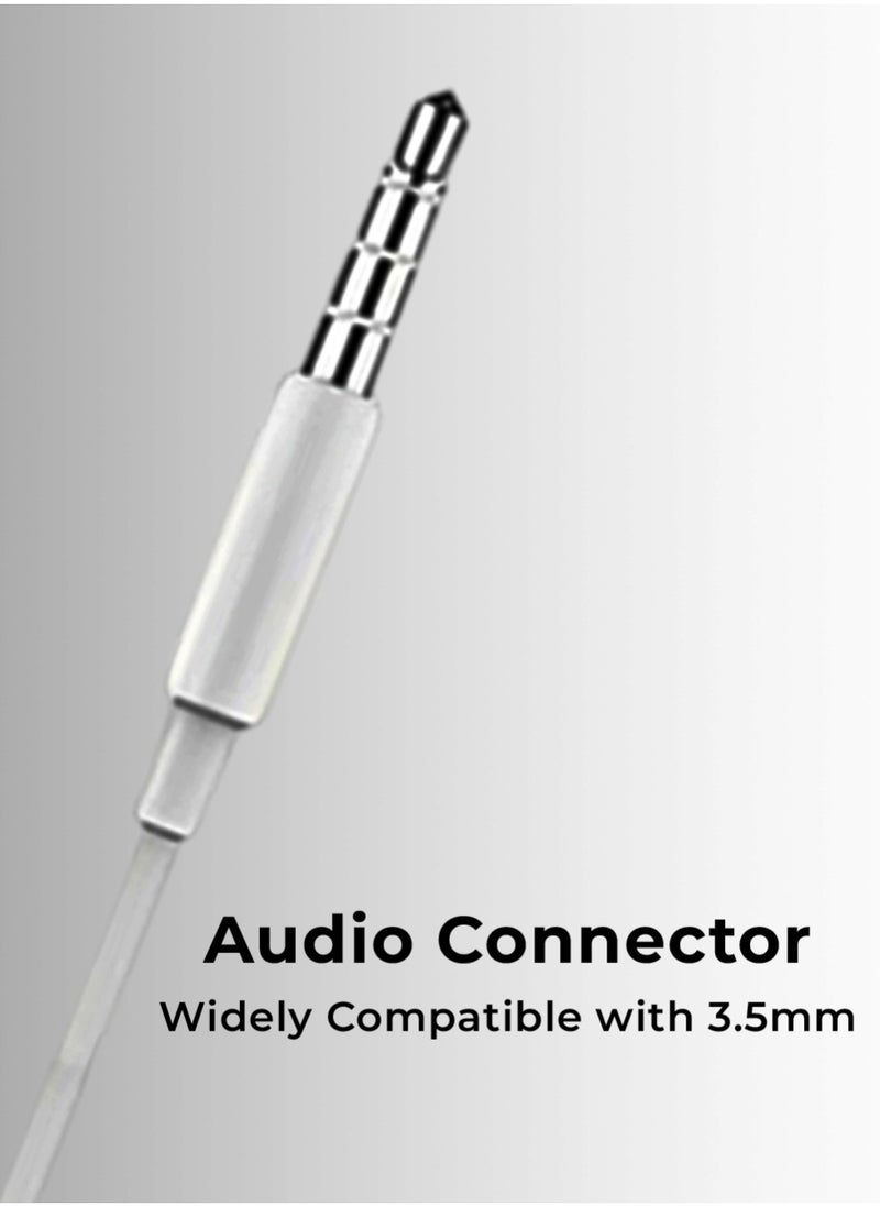 glassology - In-ear Headphone 3.5mm Wired Earphone with Microphone Headset Stereo Sound Earphones Compatible with MacBook Pro 2021,iPhone,iPod,iPad,Mac Studio,PS4/ PS5,MP3/4,Android Phone - Image 1