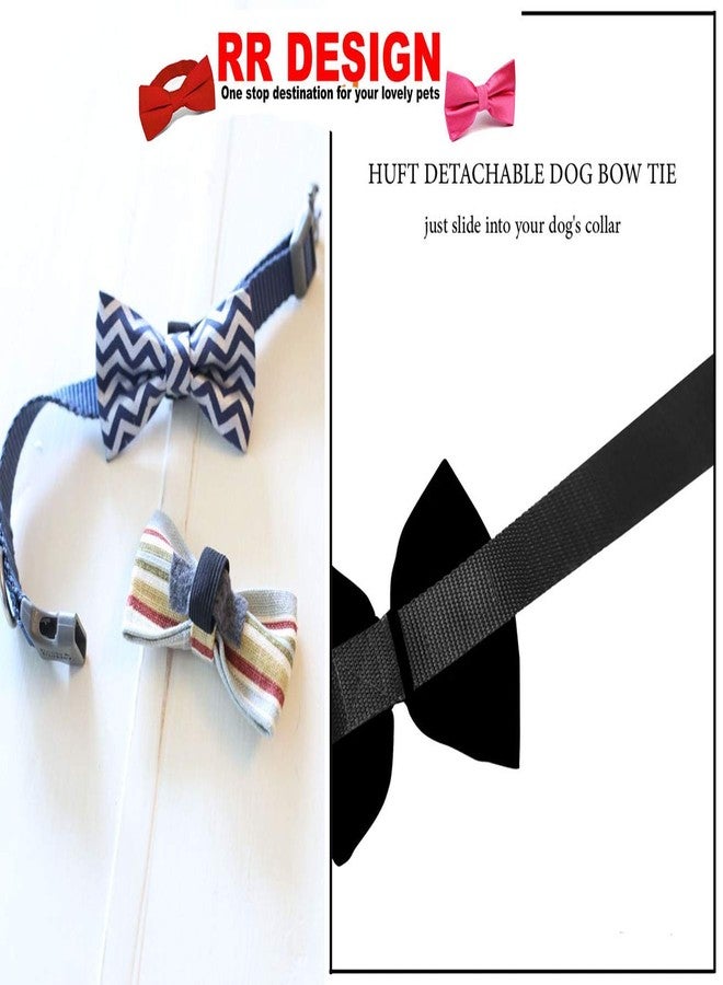 RR Design Dog Bow Tie/Dog Bow-tie/Dog Gift (Adjustable) (Crimson red, Large) - Image 4