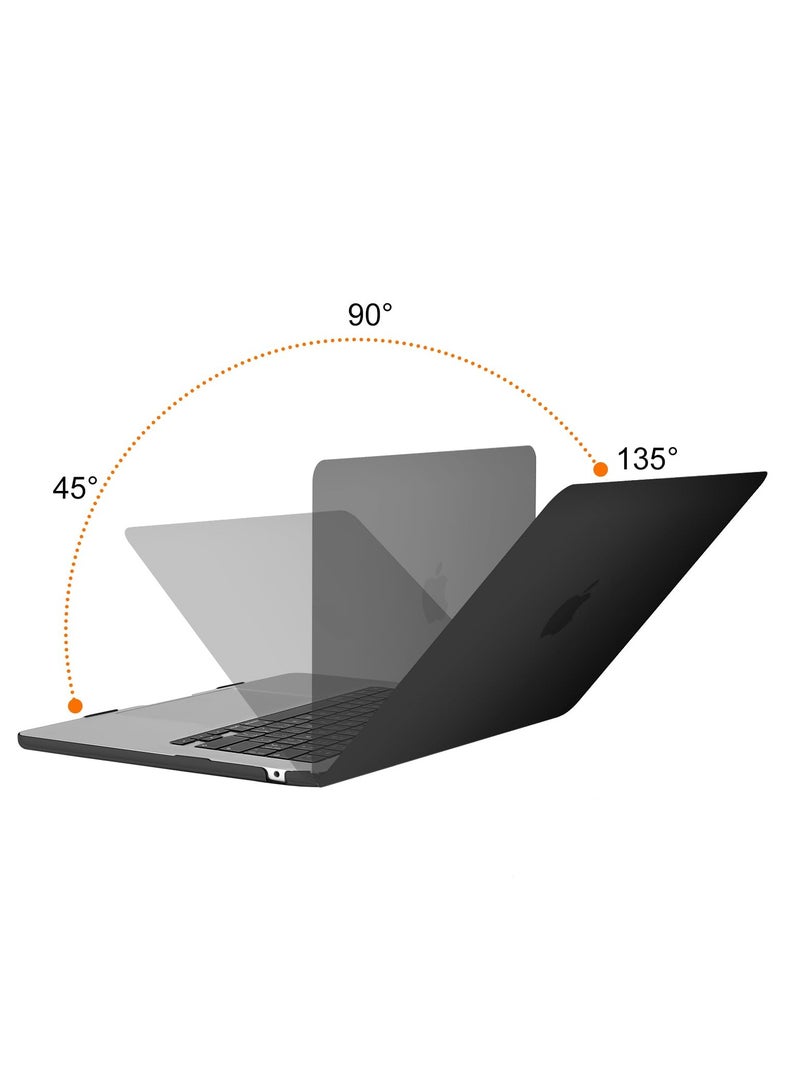 MacBook Air 15" 2023 Case, Durable Hard Shell Cover for Model A2941 with M2 Chip, Protective and Stylish in Black - Image 4