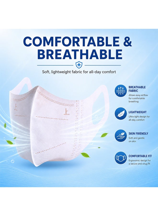 NKX 25 Piece Reusable Face Mask for Men & Women | Breathable Lightweight Washable Face Cover | Soft Comfortable Ear Loop Mask for Daily Use - Image 2