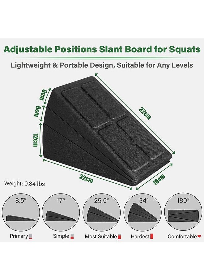 Arabest - Slant Board, 3 Pcs Calf Stretcher for Squat Wedge and Physical Therapy Equipment, Adjustable Foam Slant Board Wedge Great for Exercises, Squats and Calf Stretching - Image 1