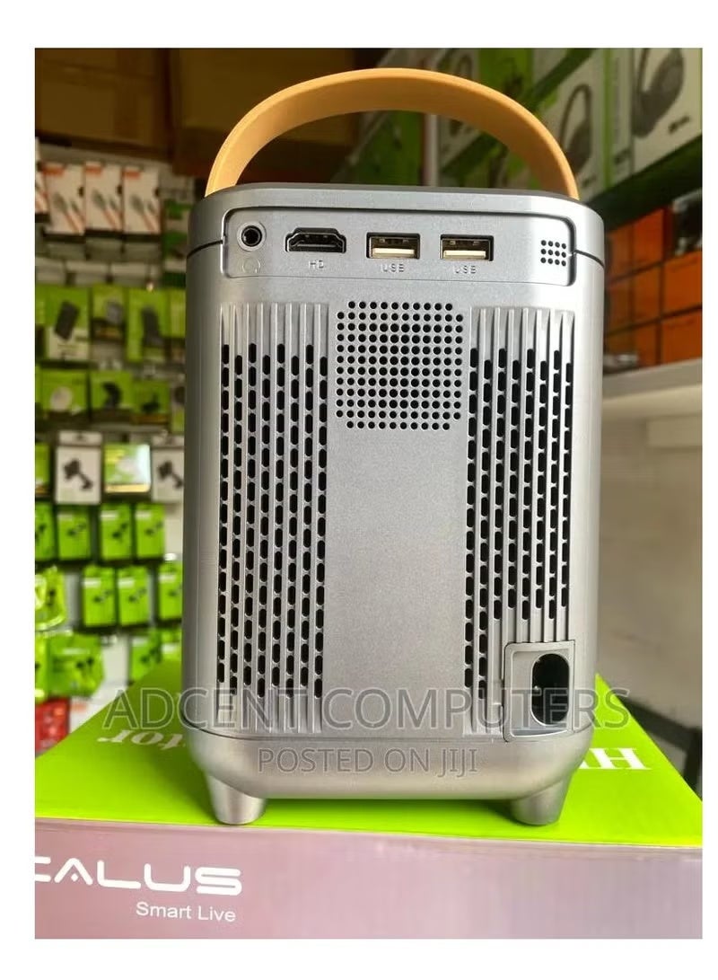 CALUS جهاز عرض HD Z8X Pro – جهاز عرض مسرح منزلي ذكي يدعم 4K، عرض عالي السطوع، تصحيح تلقائي، جهاز عرض ميني محمول للأفلام، الألعاب، العروض التقديمية والترفيه - Image 4