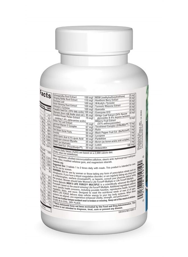 Source Naturals : Men's Life Force, 90 tabs - Image 2