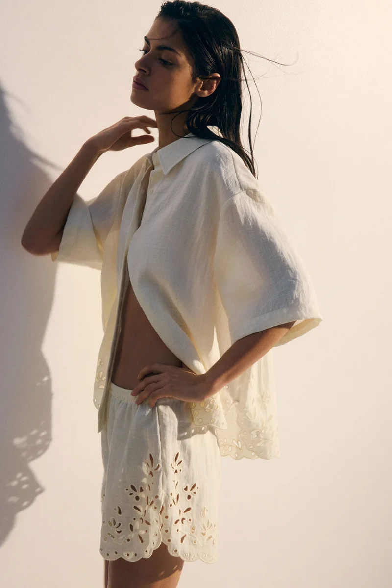 H&M Broderie anglaise shorts