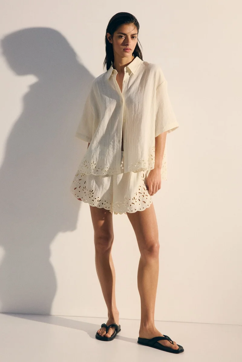 H&M Broderie anglaise shorts