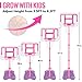 GMAOPHY Kids Basketball Hoop with Stand Adjustable Basketball Set Toddler Basketball Toys for Boys Age 3 4 5 6 7 8 Indoor Outdoor Backyard Sport Game Gifts Pink - Image 4