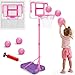 GMAOPHY Kids Basketball Hoop with Stand Adjustable Basketball Set Toddler Basketball Toys for Boys Age 3 4 5 6 7 8 Indoor Outdoor Backyard Sport Game Gifts Pink - Image 3