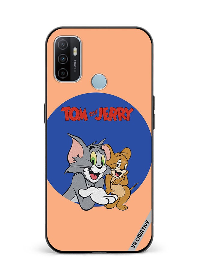 VR CREATIVE Protective Case Cover For Oppo A53 Tom And Jerry Design Multicolour - Image 1