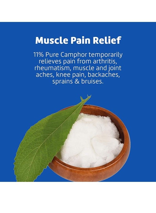 De La Cruz De La Cruz Cream - Camphor Ointment Maximum Strength Muscle & Joint Pain Relieving 11% 2.5 oz (70.9 g)  - Image 2