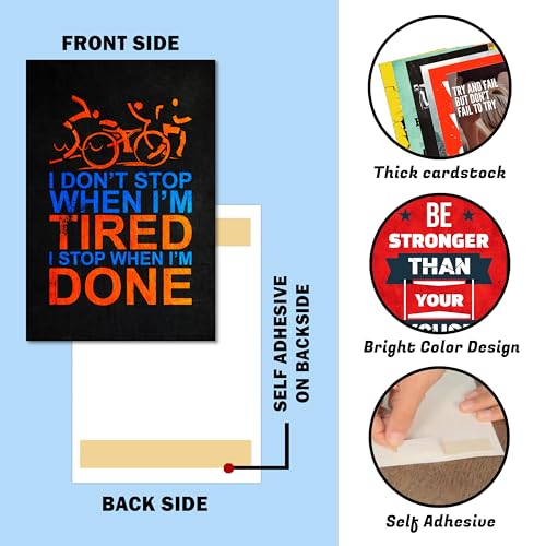 Rousrie Motivational Wall Art Collage Kit , Inspirational Wall Art, Posters Wall Art for Office, Bedroom, Living room Quotes Posters For Office- 4 x 6 Inches(Pack of 63 pieces) Paper - Image 5