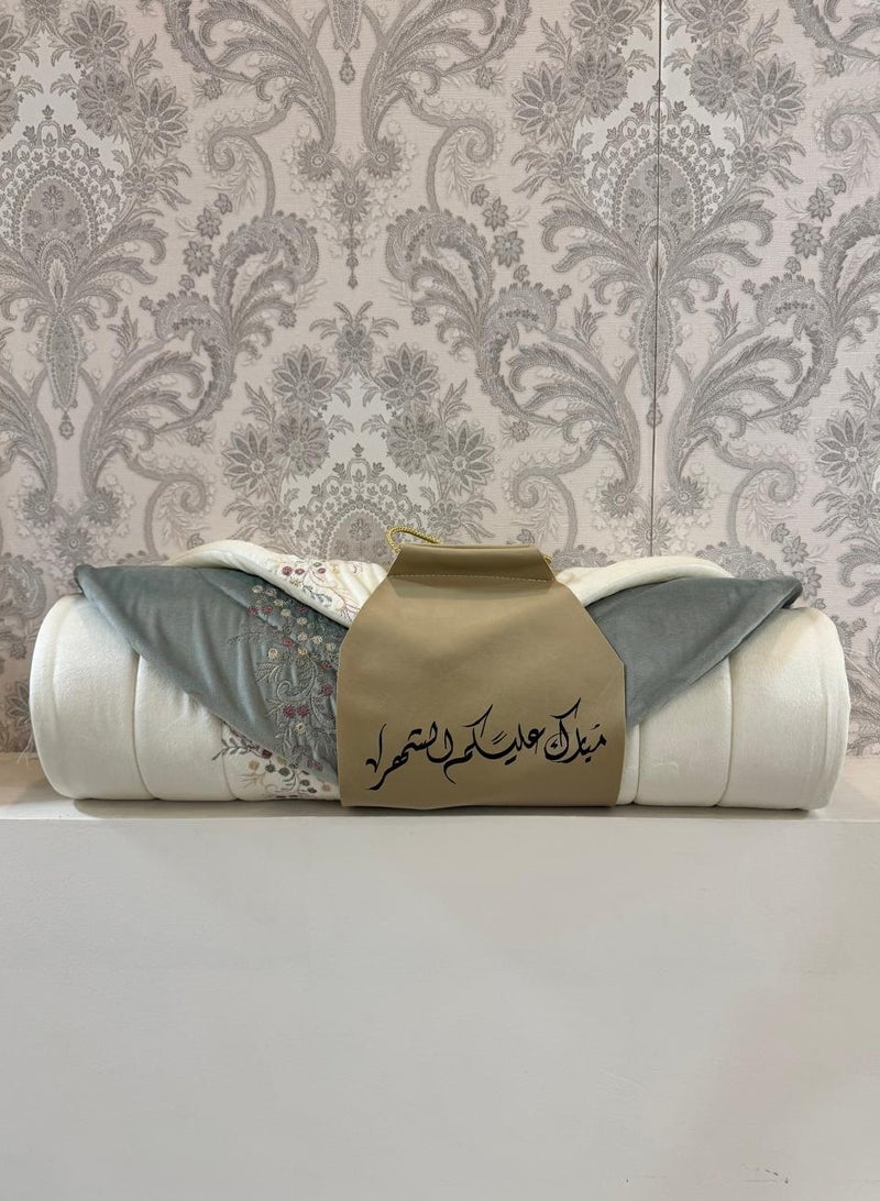 برايدس طقم هدايا سجاد صلاة مكون من قطعتين بلونين مختلفه - Image 1