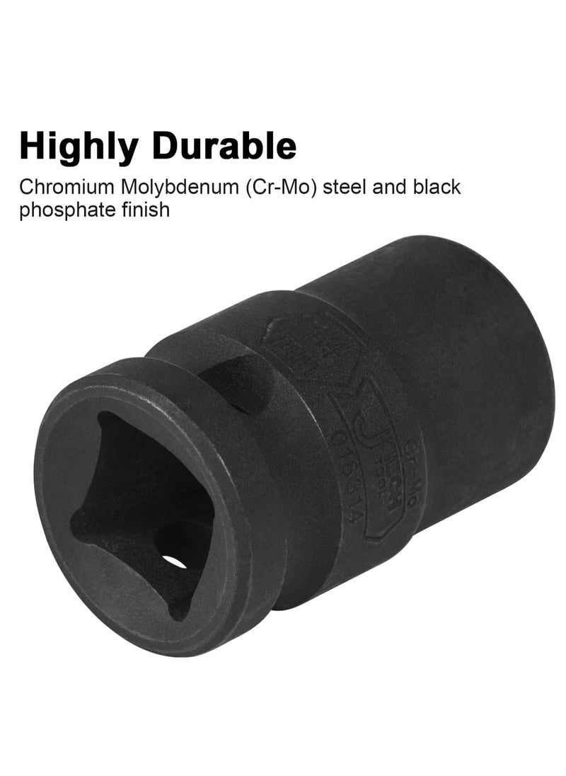 Jetech Jetech 1/2-Inch Drive 30mm Deep Impact Socket with 6-Point Design, Heat-Treated Chrome Molybdenum Alloy Steel, Metric  - Image 4