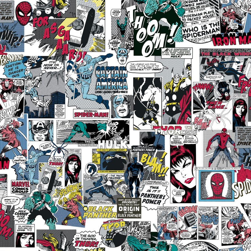 RoomMates Marvel Classic Comics Peel and Stick Wallpaper by RoomMates RMK12814PLW - Image 2