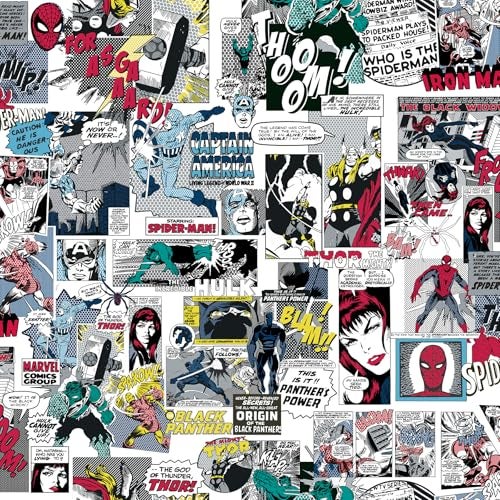 RoomMates Marvel Classic Comics Peel and Stick Wallpaper by RoomMates RMK12814PLW - Image 1