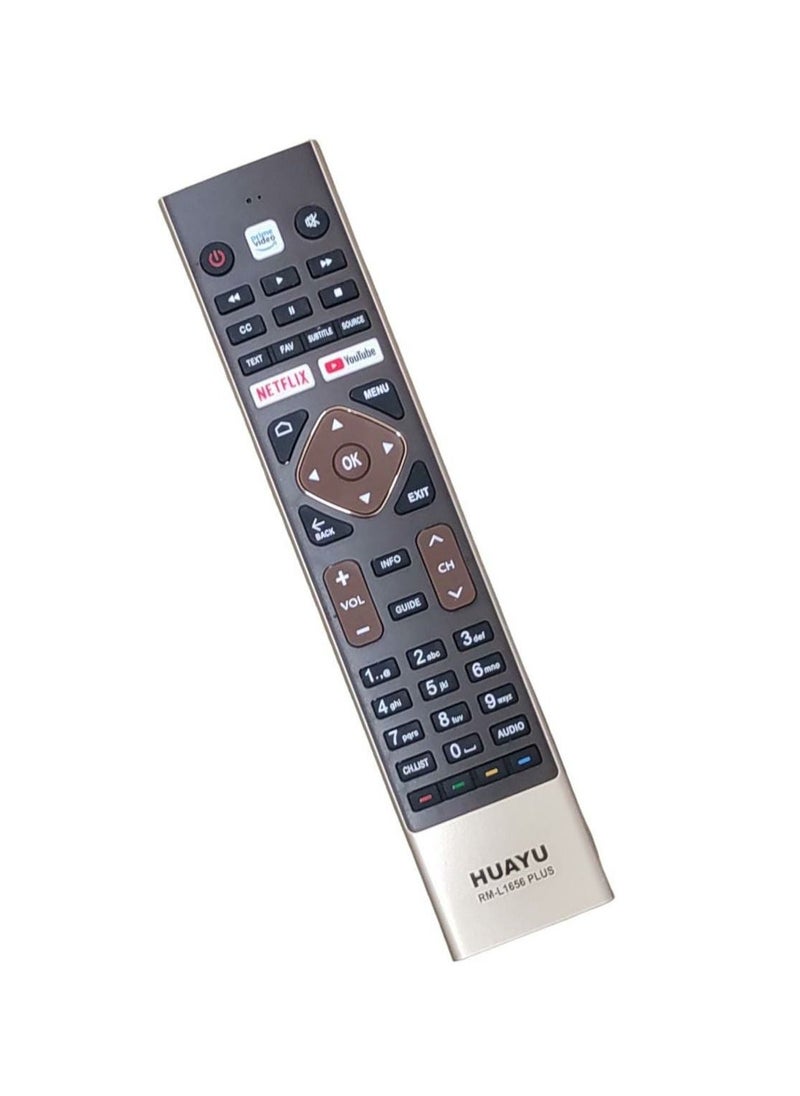 Huayu Replacement Remote Control For Haier Smart LCD/LED TV With YouTube Netflix & Prime Video Buttons