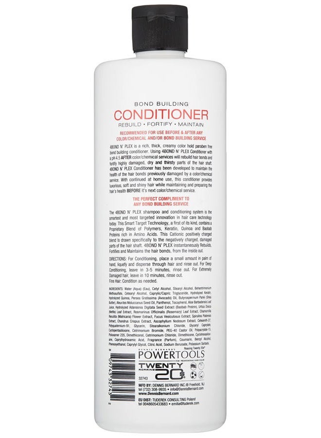 POWERTOOLS 4BOND Bond Building Conditioner | Restore Damaged Hair | Contains Advanced Polymers, Keratin, Baobab & Quinoa Proteins (26 Fl Oz) - Image 2