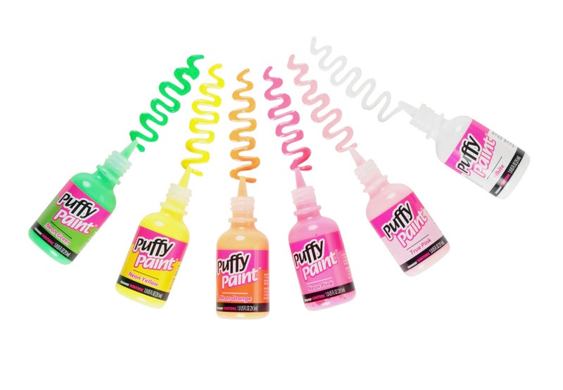 Tulip Puffy 3D Paint, Neon Colors, Set of 12 - Image 4