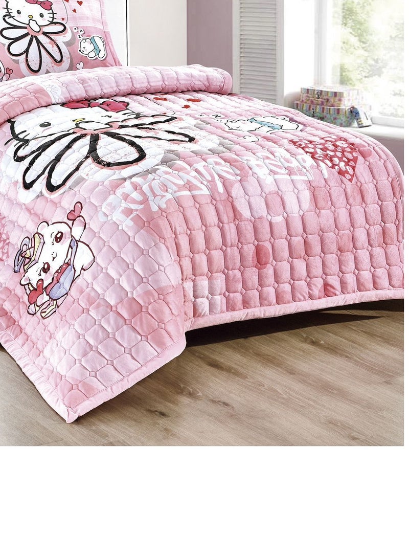 ريد روز مفرش شتوي مضغوط من المخمل للأطفال - ناعم ومريح وأنيق، مثالي لغرفة طفلك - Image 3